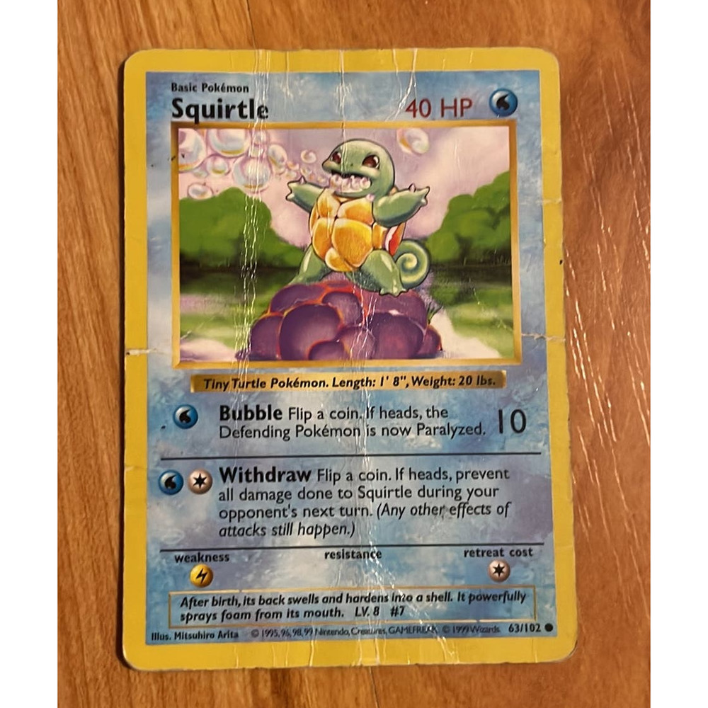 Squirtle Pokemon Card